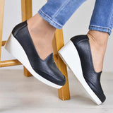 Women Fashionable Breathable Slip On Wedge Shoes