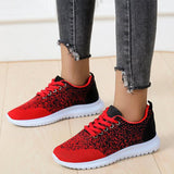 Plus Size Mesh Fabric Sneakers Flat Heel Women's Shoes