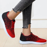 Plus Size Mesh Fabric Sneakers Flat Heel Women's Shoes