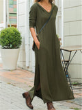 Loose Casual Long Sleeve Hooded Dress