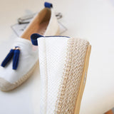 Women Comfy Slip On Flat Loafers Tassels Espadrille Shoes