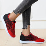 Plus Size Mesh Fabric Sneakers Flat Heel Women's Shoes