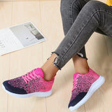 Plus Size Mesh Fabric Sneakers Flat Heel Women's Shoes