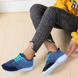 Plus Size Mesh Fabric Sneakers Flat Heel Women's Shoes