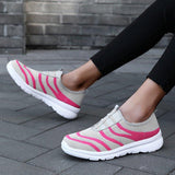 Comfy Flat Heel Slip-On Sneakers Plus Size Shoes