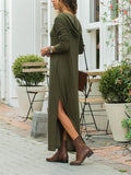 Loose Casual Long Sleeve Hooded Dress