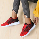 Plus Size Mesh Fabric Sneakers Flat Heel Women's Shoes