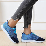 Plus Size Mesh Fabric Sneakers Flat Heel Women's Shoes