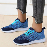 Plus Size Mesh Fabric Sneakers Flat Heel Women's Shoes