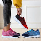 Plus Size Mesh Fabric Sneakers Flat Heel Women's Shoes