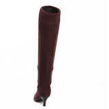 Faux Suede Women's Shoes High Heel Knee High Boots